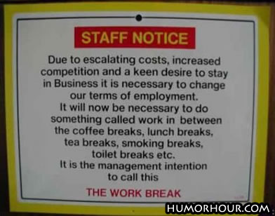 Staff notice!