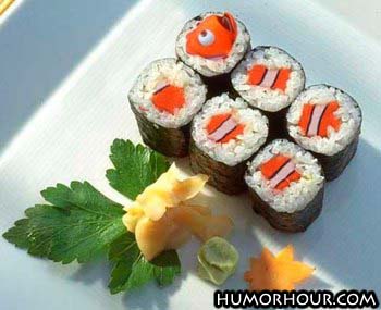 Is that sushi Nemo?