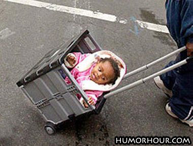 What a nice way to carry their baby...