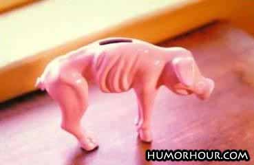 Piggy bank when its empty