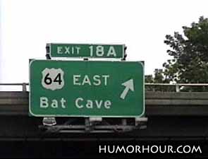 The road to the Bat Cave