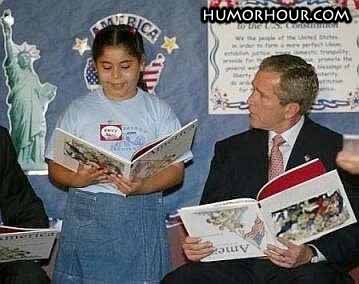 The way Bush read books