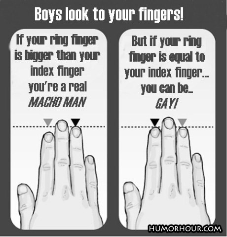 Boys, look to your fingers!