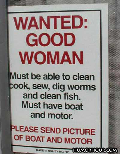Wanted: Good Woman