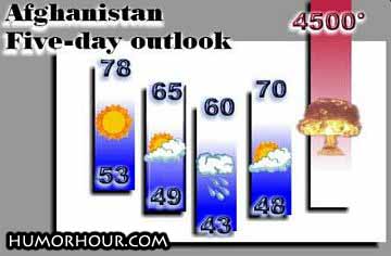 Afghanistan 5-day outlook