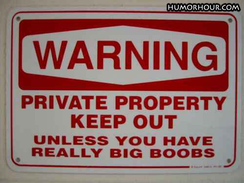 Private property keep out